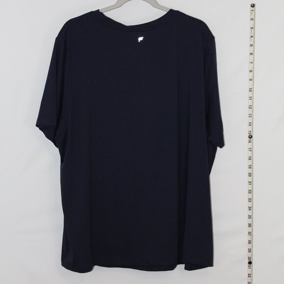 Fabletics Moisture-Wicking Dry-Flex Tee  Deep Navy Size 2X - barely worn - Picture 4 of 5